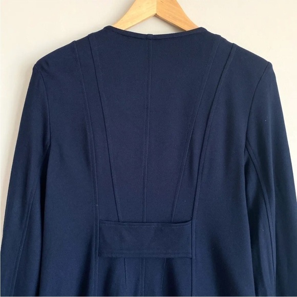Cabi Lido Navy Blue Button Front Jacket Medium #5093 Rayon Blend - Picture 4 of 10